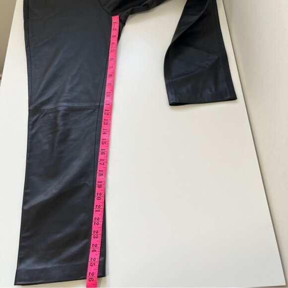 ANINE BING CONNOR GENUINE LEATHER PANT IN BLACK SIZE XS - Picture 15 of 16